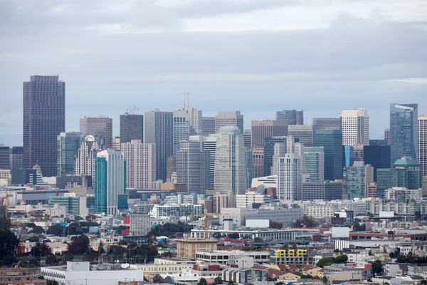 San Francisco downtown od Bernal Heights Park. — Stock fotografie