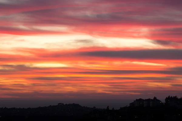 Por do sol em cores pastel — Fotografia de Stock