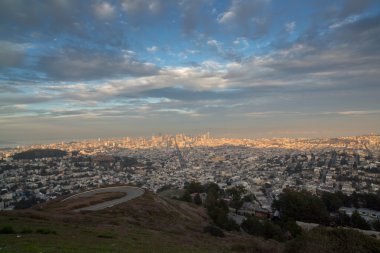 İkiz Tepeler, San Francisco, günbatımı