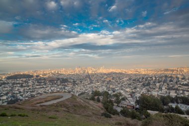 İkiz Tepeler, San Francisco, günbatımı
