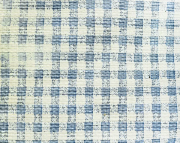Тканина звичайна текстура. тканинний фон. синя картата тканина крупним планом, текстура скатертини — стокове фото