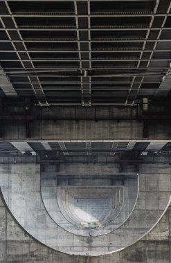Tunnel.support köprü Kiev'de Dinyeper Nehri