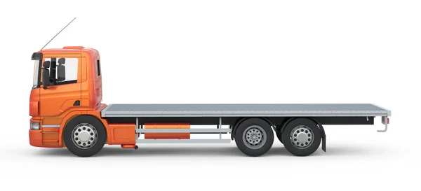 Camion corto con plarform vuoto — Foto Stock