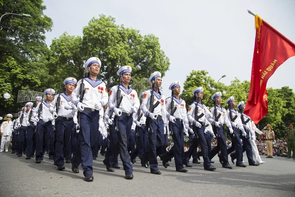Vietnam námořnictva přehlídka ve Vietnamu národní den září 2 — Stock fotografie