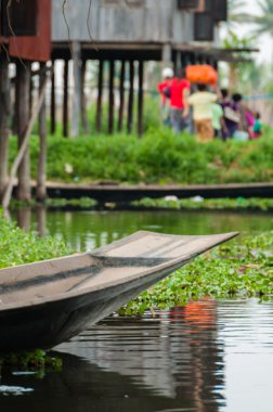 Inle Gölü ahşap Danışma detay