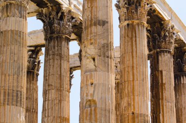 Antik tapınak olympian zeus, Atina, Yunanistan