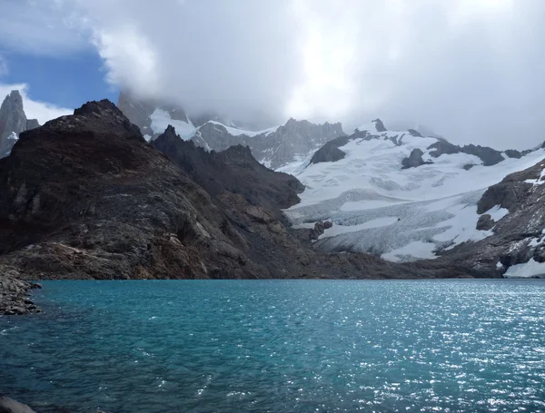 Laguna de los tres v parku los glaciares v Patagonii — Stock fotografie