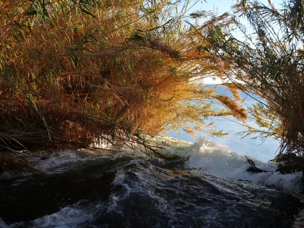 Oberer Teil des Duden-Wasserfalls in Antalya — Stockfoto