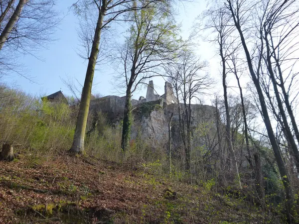 Berikning av medeltida slott i Celje — Stockfoto