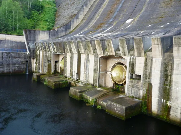 Fond du barrage orlik sur la rivière Vltava — Photo