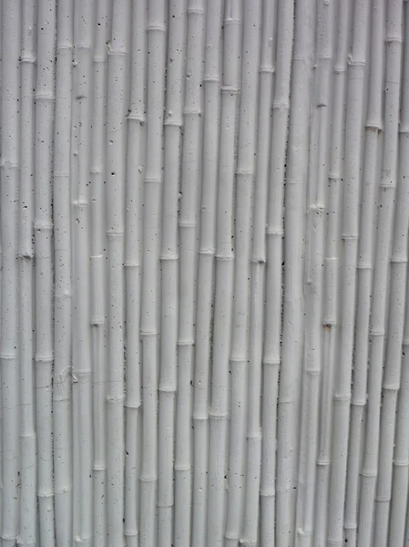 Bamboo textured grey concrete wall detail — Stock Photo, Image