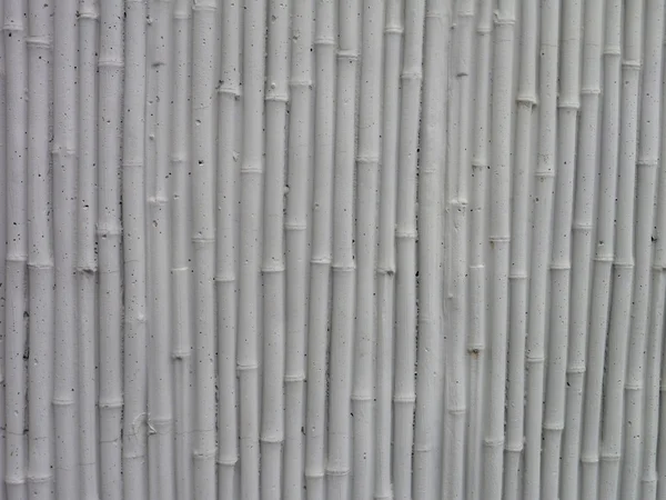 Bambus strukturierte graue Betonwand Detail — Stockfoto