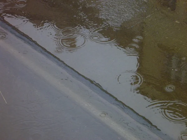 Rainy day on a city street — Stock Photo, Image