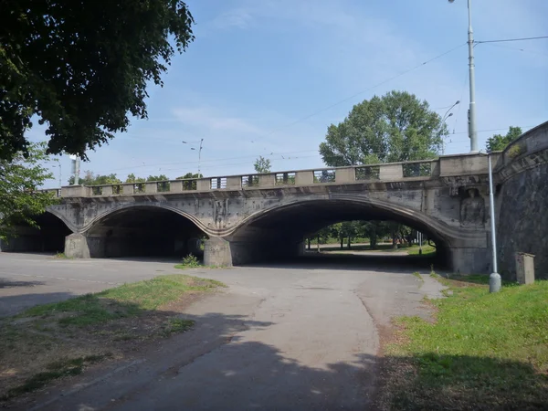 Ponte su un fiume Moldava a Paga — Foto Stock