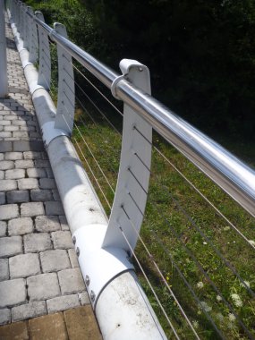 ayrıntı od modern beyaz korkuluk