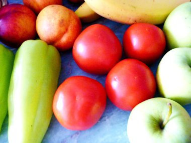 renkli taze sebze karışımı