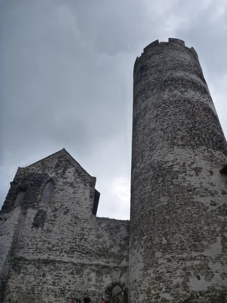 一座废弃的中世纪城堡的建筑细节 — 图库照片