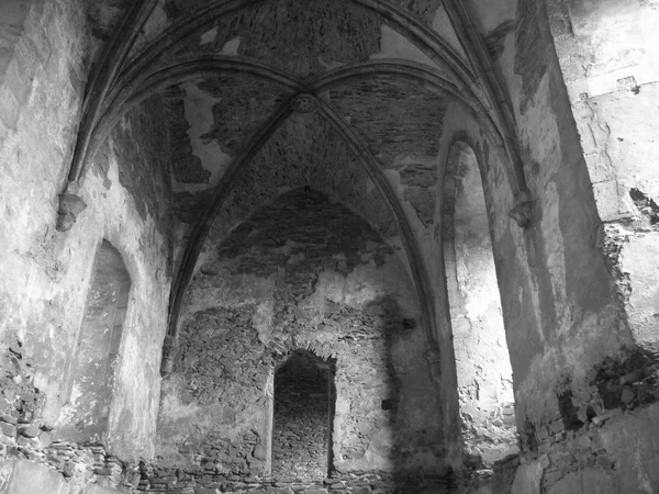 Construction detail of an abandoned medieval castle — Stock Photo, Image