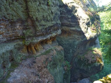 aşınmış dokulu kumtaşı kaya oluşumları