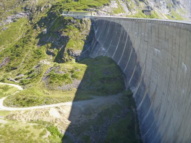 Avusturya Alpleri'nde Stausee mooserboden Barajı