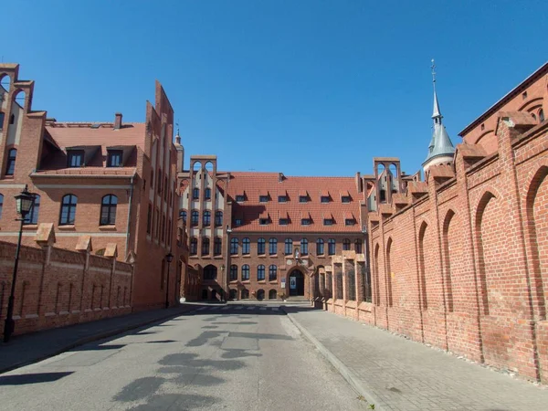 ポーランドの赤レンガチェルムノで作られた歴史的都市 — ストック写真