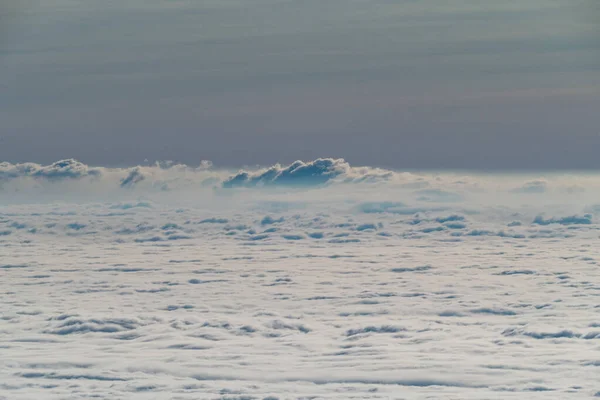 Czech Jeseniky Dağları Güneşli Havada Ters Bulutun Üzerinde — Stok fotoğraf
