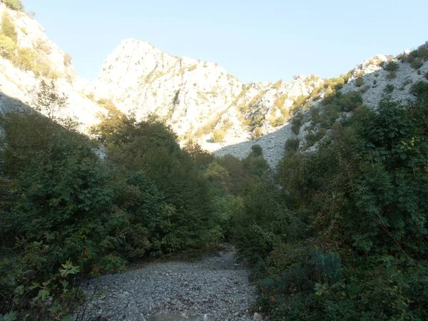 Famoso Desfiladero Paklenica Parque Natural Montañas Velebit Croacia — Foto de Stock