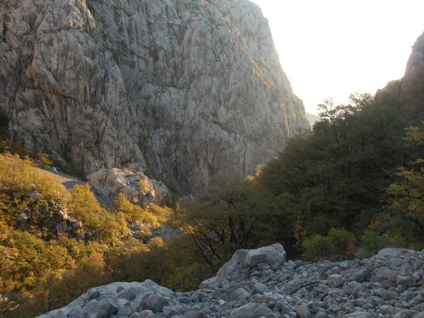 Mala Paklenica Desfiladero Velebit Parque Nacional Croacia — Foto de Stock