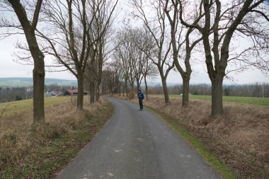 Batı Bohemya Cesky les Peyzaj Kış başında