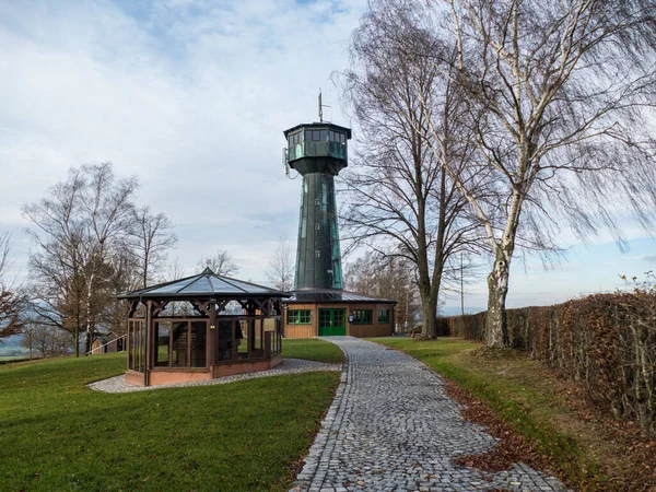 Área Turística Torre Vigia Neualbenreuti Ruim Gremany Perto Fronteira Checa — Fotografia de Stock