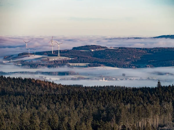 Oeste Bohemia Cesky Les Paisaje Principios Invierno — Foto de Stock