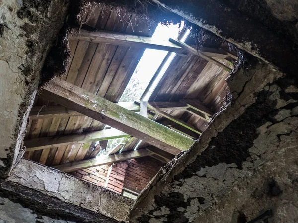 Danger Ruin Abandoned House Wood — Stock Photo, Image