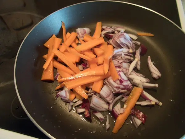 Salada Legumes Quente Caseira Fresca Saudável Cheia Vitaminas — Fotografia de Stock