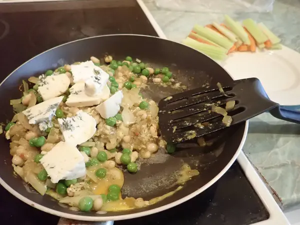 Maison Préparé Salade Mixte Légumes Chauds Frais — Photo