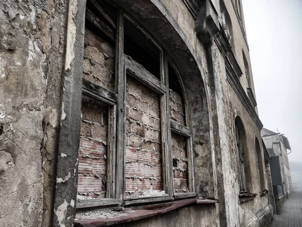 Vieille Maison Abandonnée Flanc Colline Tchèque Krusne Hory — Photo