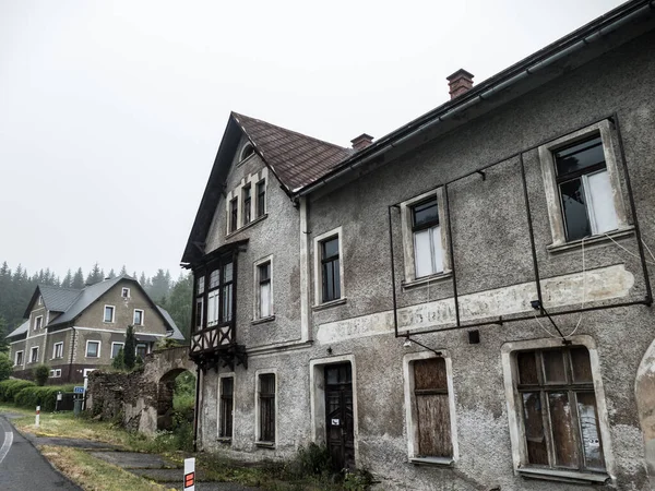 Old Abandoned House Czech Hillside Krusne Hory — Stock Photo, Image