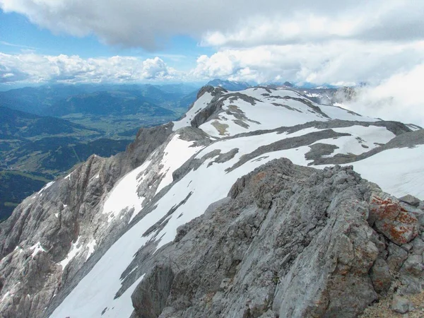 Αναρρίχηση Konigsjodler Klettersteig Στο Hochkonig Στην Αυστραλία Άλπεις — Φωτογραφία Αρχείου