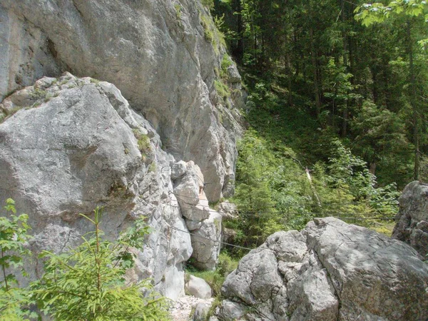 Famous Silberkarklamm Gorge Klettersteig Austria Dachstein Massive — Stock Photo, Image