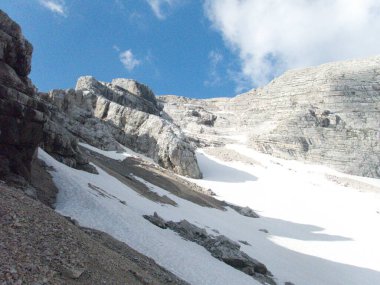 İtalyan dolomitleri güney tirol monte antelao 'da inanılmaz kaya manzarası