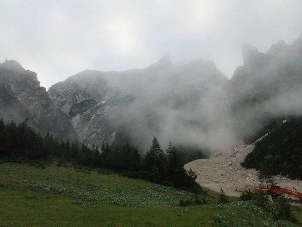 Stupendo Paesaggio Roccioso Delle Dolomiti Italiane Alto Adige Arounf Monte — Foto Stock