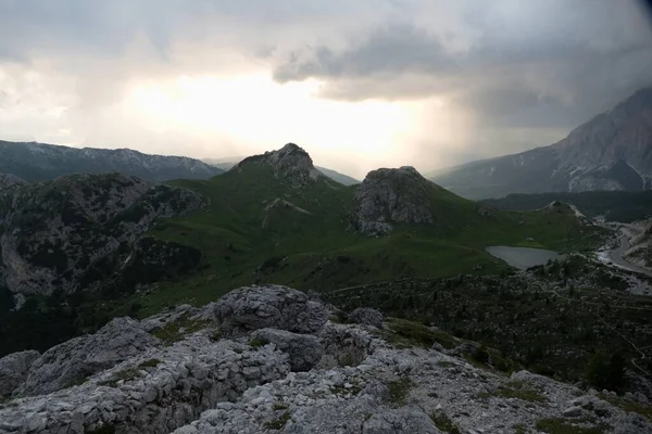 Όμορφο Τοπίο Θέα Καλοκαίρι Δολομίτες Στην Ιταλία — Φωτογραφία Αρχείου