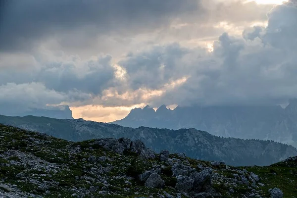 Piękny Krajobraz Letni Widok Dolomitach Włoszech — Zdjęcie stockowe