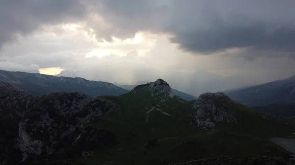 Befestigungsreste Erinnern Den Ersten Weltkrieg Den Dolomiten Sass Stria — Stockfoto