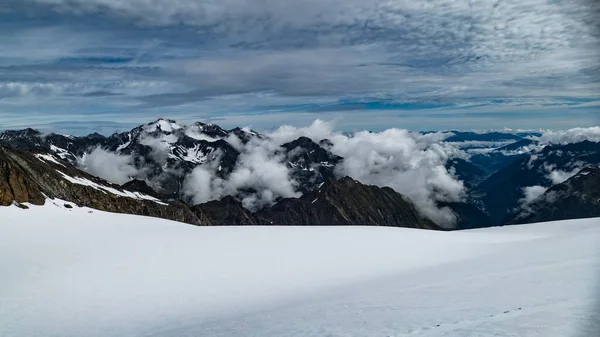 Prachtig Alpenlandschap Oostenrijk Zomer Klimmen Zuclerhuttl Berg Stubaier Alpen — Stockfoto