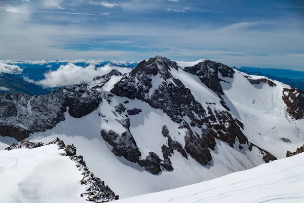 Prachtig Alpenlandschap Oostenrijk Zomer Klimmen Zuclerhuttl Berg Stubaier Alpen — Stockfoto