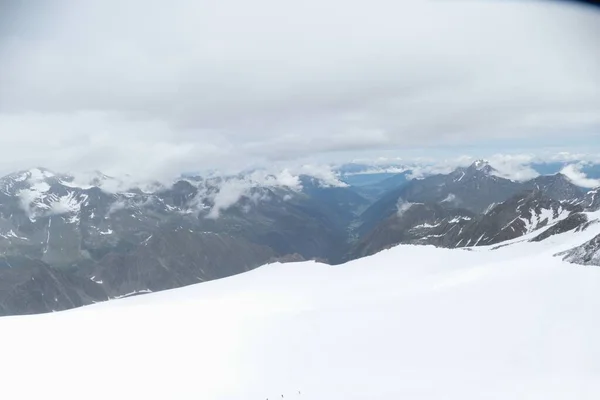 Bellissimo Paesaggio Alpino Austria Estate Arrampicata Zuclerhuttl Montagna Alpi Stubaier — Foto Stock