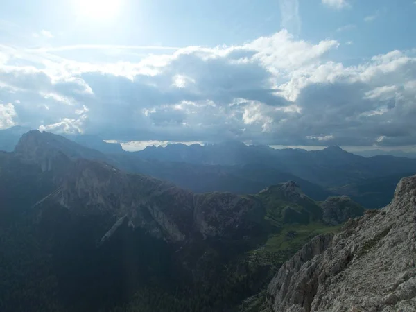 Красивый Пейзаж Летний Вид Доломитовых Альпах Италии — стоковое фото