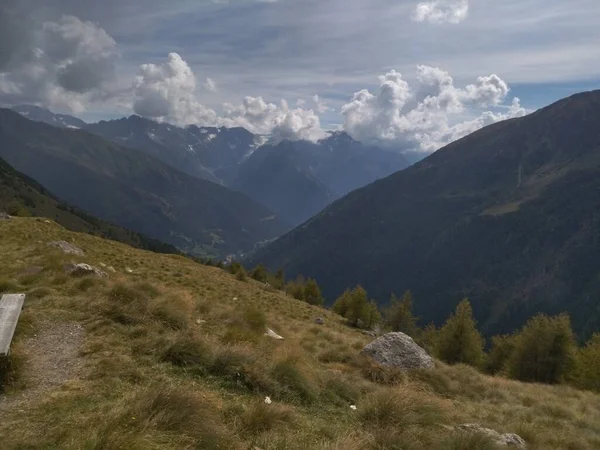 Bellissimo Paesaggio Strade Del Parco Nazionale Dello Stelvio Nelle Alpi — Foto Stock