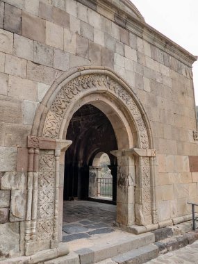 Gürcistan 'ın Vardzia kentindeki tarihi rock yerleşim yeri