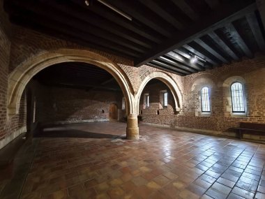 Prag 'daki Anezsky Klaus Manastırı' nın mimarisi.